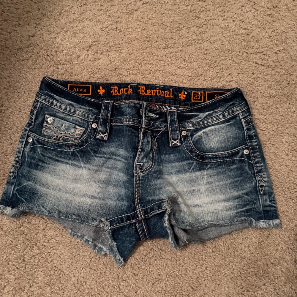 Rock Revival Women's Blue Denim Shorts
